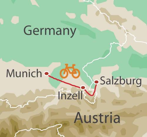 tourhub | UTracks | Munich to Salzburg Cycle | Tour Map