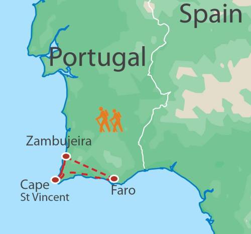 tourhub | UTracks | Rota Vicentina: to the Algarve | Tour Map