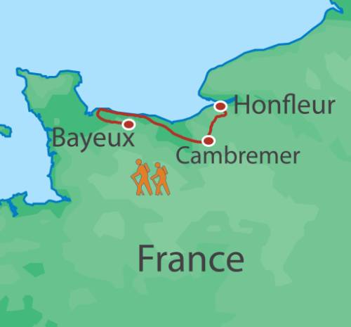 tourhub | UTracks | Normandy on Foot | Tour Map