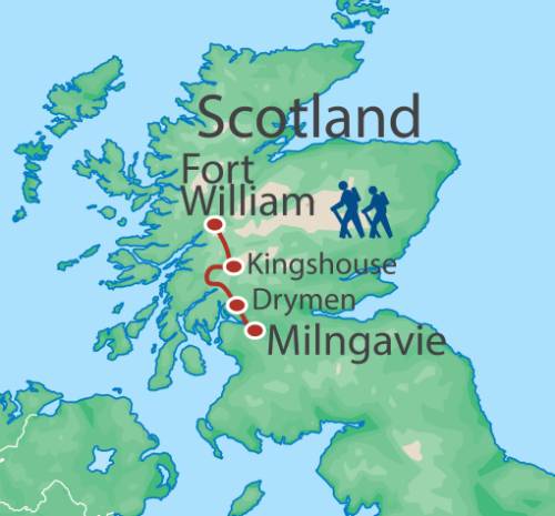 tourhub | Walkers' Britain | West Highland Way - 10 Days | Tour Map