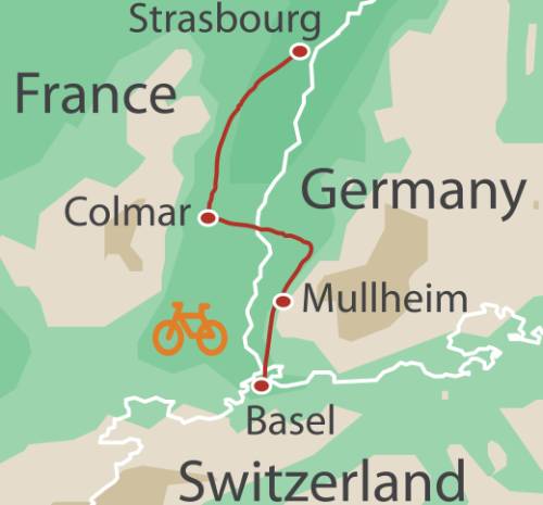 tourhub | UTracks | Basel to Strasbourg by Bike | BTS | Route Map