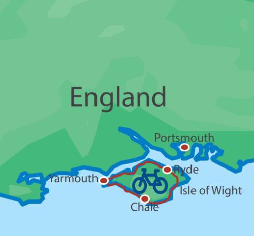 tourhub | Walkers' Britain | Isle of Wight Cycle | Tour Map